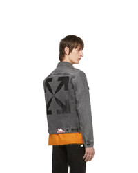Мужская серая джинсовая куртка от Off-White
