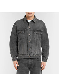 Мужская серая джинсовая куртка от Balenciaga