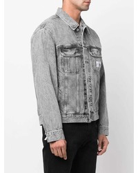 Мужская серая джинсовая куртка от Calvin Klein Jeans