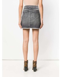 Серая джинсовая мини-юбка от Calvin Klein Jeans