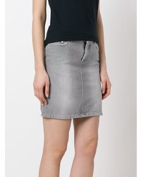 Серая джинсовая мини-юбка от Helmut Lang Vintage