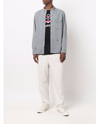 Мужская серая джинсовая рубашка от Isabel Marant