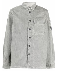 Мужская серая джинсовая рубашка от C.P. Company