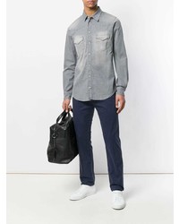 Мужская серая джинсовая рубашка от Notify