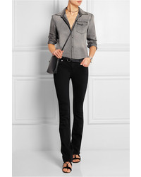 Женская серая джинсовая рубашка от BLK DNM