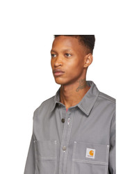 Мужская серая джинсовая рубашка от CARHARTT WORK IN PROGRESS