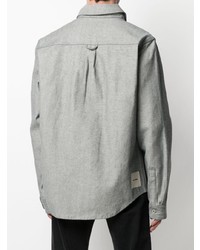 Мужская серая джинсовая рубашка от Heron Preston