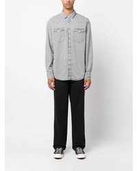 Мужская серая джинсовая рубашка от Levi's