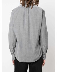 Мужская серая джинсовая рубашка от Aspesi