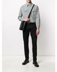 Мужская серая джинсовая рубашка от Tom Ford