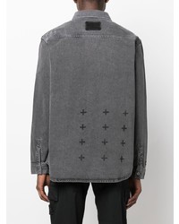 Мужская серая джинсовая рубашка от Ksubi