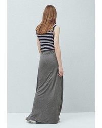 Серая длинная юбка от Mango