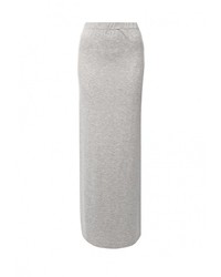 Серая длинная юбка