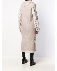 Женская серая дубленка от Giada Benincasa