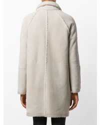 Женская серая дубленка от Plume Sprung Fréres