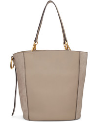 Серая замшевая большая сумка от Chloé