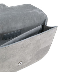 Женская серая замшевая сумка от Alexander McQueen