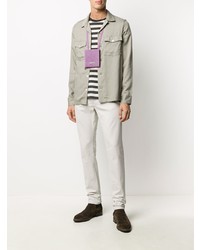 Мужская серая классическая рубашка от AllSaints