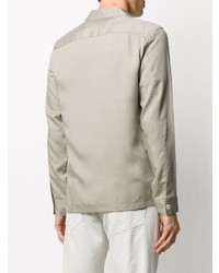 Мужская серая классическая рубашка от AllSaints