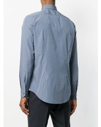 Мужская серая классическая рубашка от Lanvin
