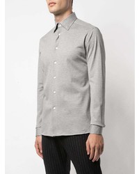 Мужская серая классическая рубашка от Eton