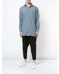 Мужская серая классическая рубашка от Casey Casey