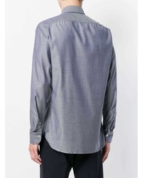 Мужская серая классическая рубашка от Borriello