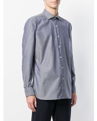 Мужская серая классическая рубашка от Borriello