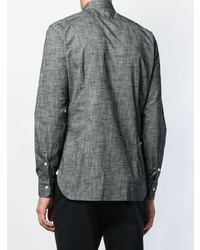Мужская серая классическая рубашка от Barba