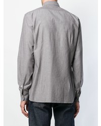 Мужская серая классическая рубашка от Barba
