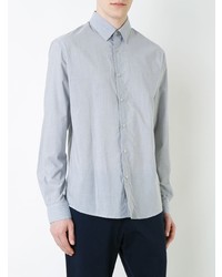 Мужская серая классическая рубашка от Sunspel