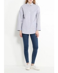 Женская серая классическая рубашка от Cocos