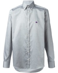 Мужская серая классическая рубашка от Etro