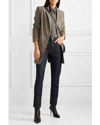 Женская серая классическая рубашка от The Row