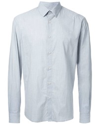 Мужская серая классическая рубашка от Sunspel