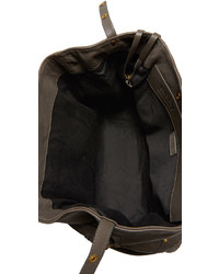 Серая кожаная большая сумка от Jerome Dreyfuss