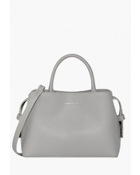 Серая кожаная большая сумка от Fiorelli