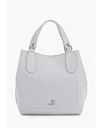 Серая кожаная большая сумка от Jane's Story