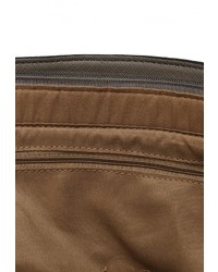 Серая кожаная большая сумка от Marc Johnson