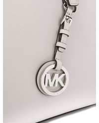 Серая кожаная большая сумка от MICHAEL Michael Kors