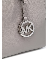 Серая кожаная большая сумка от MICHAEL Michael Kors