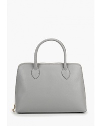 Серая кожаная большая сумка от Roberta Rossi