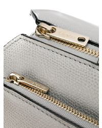 Серая кожаная большая сумка от Valextra