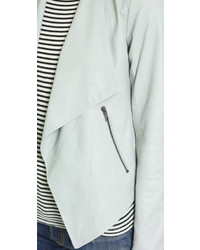 Женская серая кожаная косуха от BB Dakota