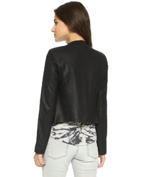 Женская серая кожаная косуха от BB Dakota