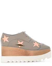 Серая кожаная обувь со звездами от Stella McCartney