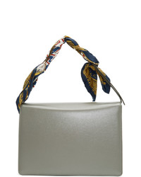 Серая кожаная сумка-саквояж от Gucci