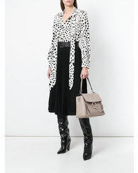 Серая кожаная сумка-саквояж от Chloé