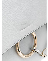 Серая кожаная сумка-саквояж от Chloé