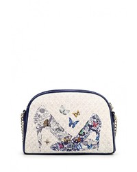 Серая кожаная сумка через плечо от Anna Wolf